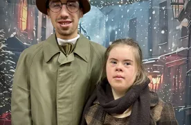 "Dziewczynka z zapałkami" - scena z przedstawienia