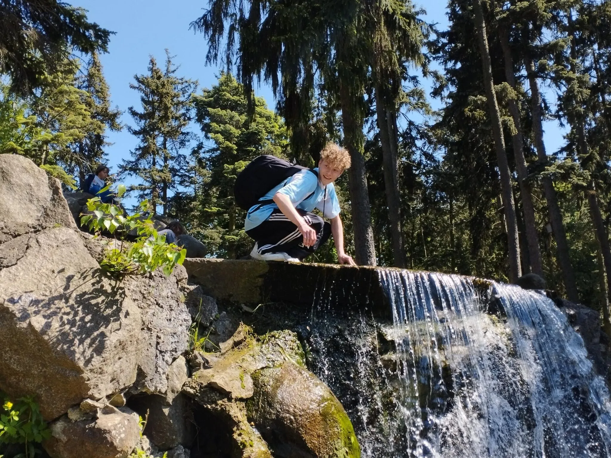Uczniowie w Parku Skaryszewskim Uczniowie w Parku Skaryszewskim