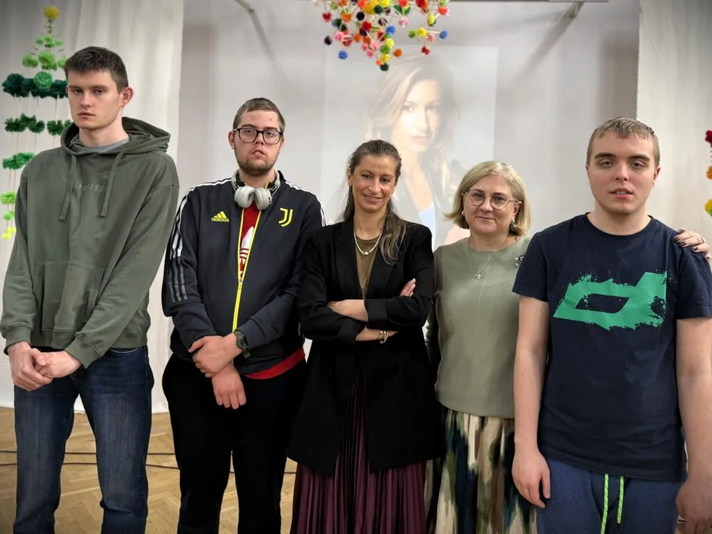 Uczniowie na spotkaniu z Magdaleną Schejba