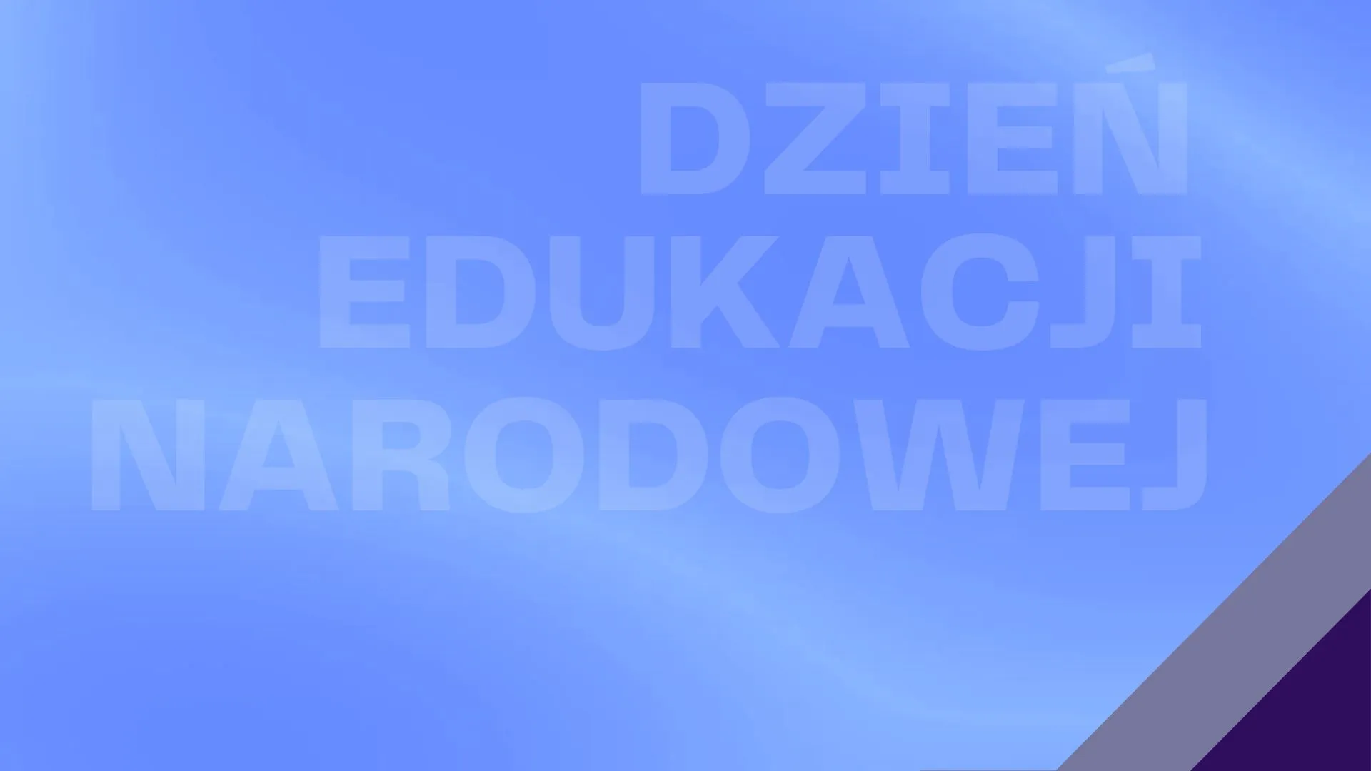 Baner Dzień Edukacji Narodowej