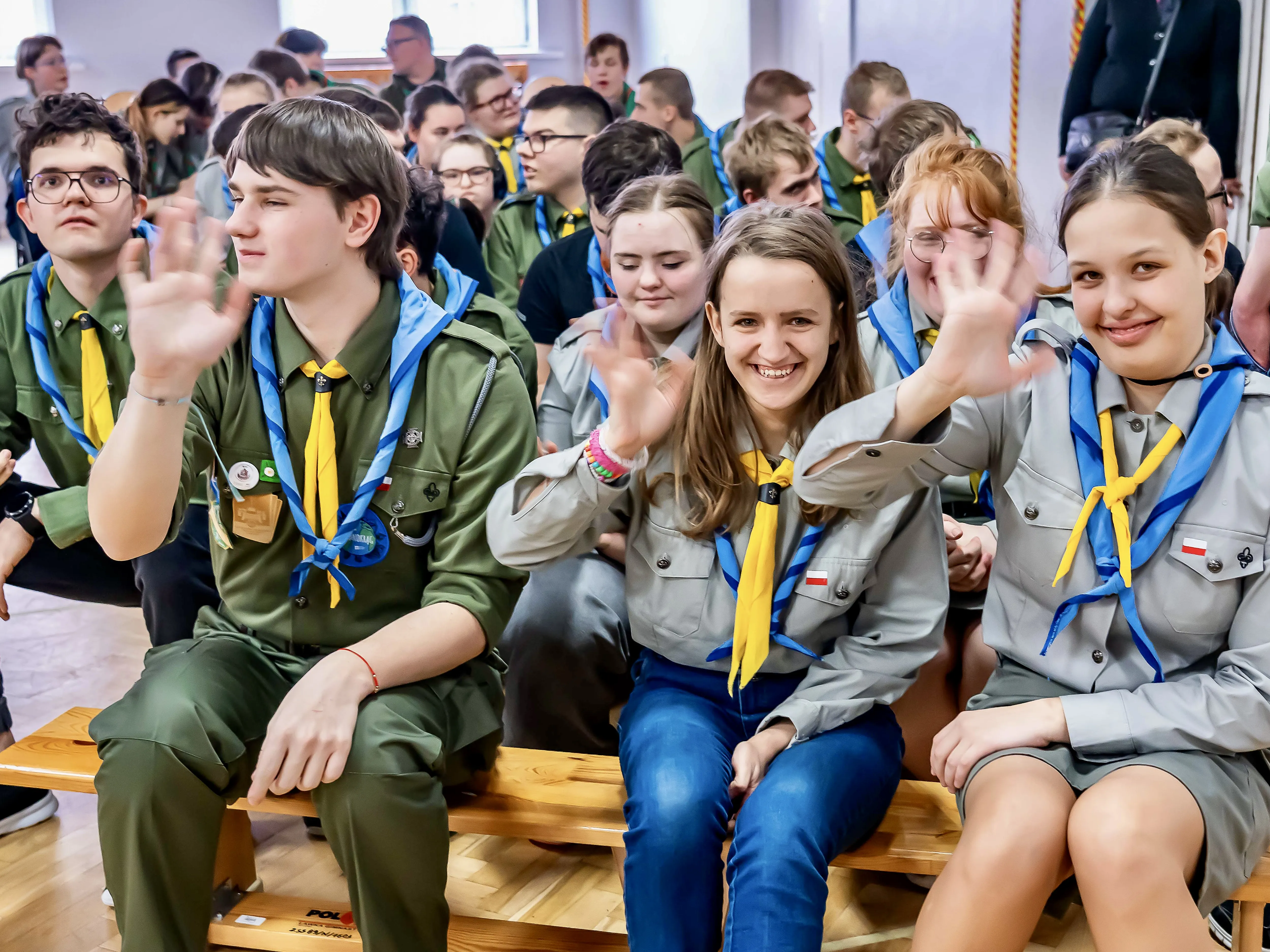 Harcerze podczas rocznicy